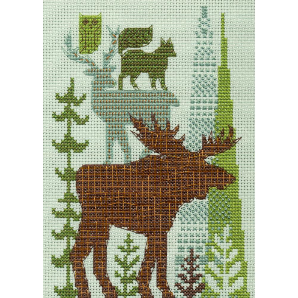 Mini Forest Folklore Counted Cross Stitch Kit